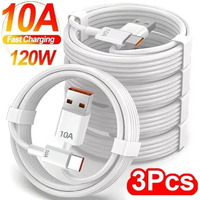 1/2/3Pcs 120W Cable USB To Type C 10A Super Fast Charging Cable Highspeed Data Transfer Charger Cable For iPhone Xiaomi Samsung