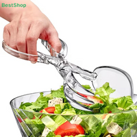 ✔Clear Plastic Scissor Salad Tongs, Multi Purpose Serving Tongs for Salad Buffet Party Food Serving