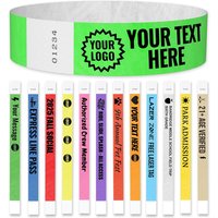 Custom Printed DuPont paper Wristbands Personalize Tyvek Band ID Bracelets for Events Party Security Admission VIP Wristbands