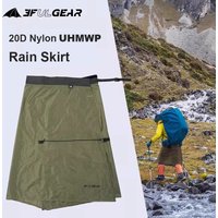 3F UL GEAR 20D UHMWP Camping Raincoat Waterproof Hiking Rain Skirt Lightweight Outdoor Rain Coat Gear Rainwear Camping Equipment