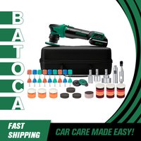 BATOCA S4 12V Kabelloser Mini-Autopolierer RO/DA Auto-Detailing-Puffer 4-Gang-Pad-Kit Carbon Camo Graffiti
