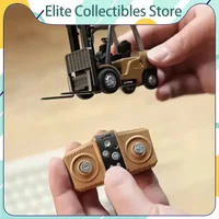 1/64 Scale Remote Controlled Alloy Forklift Toy Car and Dump truck Model - Engineering Vehicle Tabletop Collection Gift