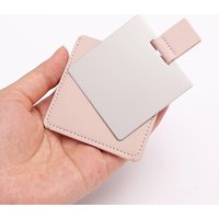 Metal Ultra-thin Mini Makeup Mirror Portable Stainless Steel Compact Pocket Hand Personalized Beauty Cosmetic Mirrors Gift
