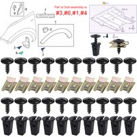 For VW Audi A1 A3 A4 A5 Q5 Q7 TT SEAT 4.8x16mm Engine Cover Undertray Splash Guards Wheel Arch Torx Screw Retainer Fastener Clip