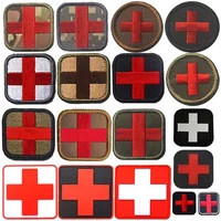 1PCS,2PCS/Medical Cross Badge Fabric Applique Embroidery Patches,Doctor Armband,Outdoor Rescue Military Stickers Tactical Emblem