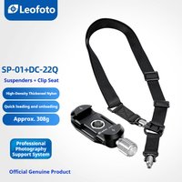 Leofoto SP-01 Full-Metal Arca-Style Clamp Mount with Quick-Release Strap Set