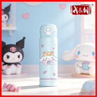 X&W 500ML Sanrio Series Thermos Cup 316/304 Stainless Steel+PP Pop Up Straw Insulated Cup Waterbottle for School&Outdoor Use