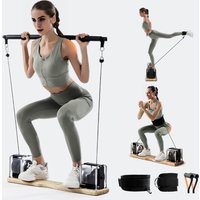 All-in-One Strength Trainer,Adjustable 7-17kg Resistance,4 Modes for Full-Body Workout at Home or Travel