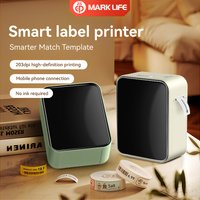 Marklife Mini-Thermo-Etikettendrucker P15 Bluetooth-Klebeetikettendrucker für Küche, Schule, Büro, Geschenk/DIY, kreativ/Markierung