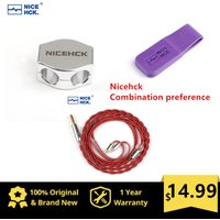 NiceHCK HiFi Cable Slider Alloy Material Detachable Design Shock Absorbing and Reduce Stethoscope Effect Acoustic Accessory