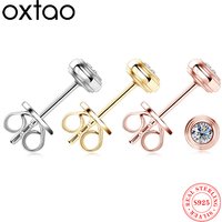 Round 3mm D Color Moissanite Stud Earring 925 Sterling Silver Small Earrings for Women Piercing Pendientes Minimalist Jewelry