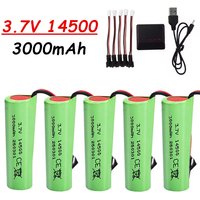 3.7V 14500 3000mah Li-ion Battery for C2 D828 RC Stunt Dump Car Toy Accessory Upgrade 3.7V 14500 Li-ion Battery