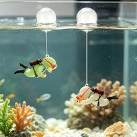 2Pcs Luminous Diver Aquarium Ornament, Cute Resin Fish Tank Decor, Glowing Underwater Landscape Accessory