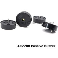 100pcs/5pcs AC2208 Passive Piezoelectric Buzzer AC 3-24V 22*8mm Mini Piezo Buzzers Speaker Frequency 4KHZ Diy Electronic