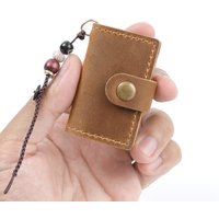 Mini Cute Notebook Planner Genuine Leather Pendant with Lanyard Refillable Diary Journals Bag Accessories for Travelers