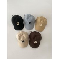 Fashion Letter Children Baseball Cap Solid Cotton Kids Peaked Hat 1-6year Boys Girls Baby Sunshade Visors Outdoor Duckbill Caps