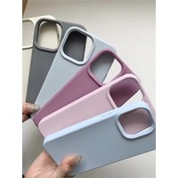 Liquid Silicone Rubber phone case for iphone 17 16 15 14 plus 13 12 11 pro max cover Luxury funda Cute Colors cases carcasa