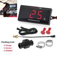 12V Motorcycle Thermometer Meter for KOSO 0~120°C Monitor Water Tank Retrofit for XMAX300 CB400 MT 07 09 Sensor Scooter Racing