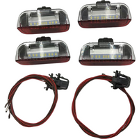4PCS LED Origin Door Warning Light interior LAMP LIGHTS+Cable WIRE For Golf Jetta MK5 MK6 Passat B6 B7 CC TIGUAN 3AD 947 411