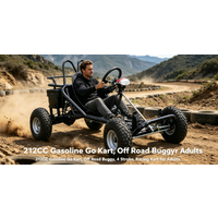212CC Off Road Go Kart Adult Racing Buggy 4 Stroke Gas Powered Dune Kart