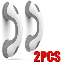 2PCS Vacuum Suction Cup Shower Grab Bars Toilet Non-slip Support Handles Bathroom Safety Grab Rod Handle Elderly Child Handrail