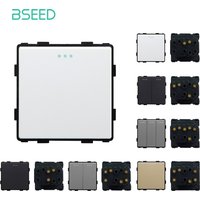 BSEED Wall Switch Modules 1/2Gang Parts Mechanical Switches Key EU Standard Light Switches Parts Free Combination DIY