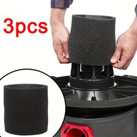 3pcs Foam Sleeve Filter Replacement Parts, Foam Replacement Filter for and Wet Vacuum Cleaners Compatible with Vacuum Cleaners