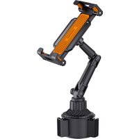 Car Cup Holder Tablet Stand & Phone Mount, Universal with Adjustable Long Arm for iPad Pro Air Mini, Samsung Galaxy Tab, Kindle