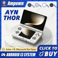 AYN THOR Handheld Game Console 6'' AMOLED 120Hz Main Screen 4K 60fps DP Output Snapdragon 8 Gen 2 Processor 27W Fast Charging