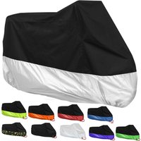 190T Czarny Niebieski Wodoodporne pokrowce na motocykle Silniki Kurz Deszcz Śnieg UV Pokrowiec ochronny Wewnątrz Na zewnątrz M L XL XXL XXXL 4XL