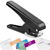 Heavy-duty slotting punch, all-metal ID card punch, punching tool for PVC ID cards, name tags and document holders.