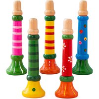 Wooden Trumpet Children Toy Horn Whistle Musical Instrument for Kids Early Educational Orff Music Instrument Sound Training Game