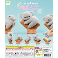 Yell capsule toys cute kawaii flocky Koala Baby climbing on tree cross-legged sitting looking at u sleeping animal figures