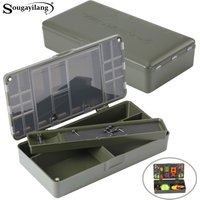 Sougayilang Accessory Storage Box Anti Drop ABS Material Double-Layer Partition Protecting Accessories from Loss