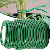 Garden Plants Climbing Tie Green Rubber Twist Cable Ties Reusable Flexible Vine Support Twist Ties Plant Stems Support Wire