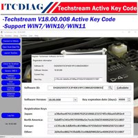 Newest Version FOR TIS Techstream 18.00.008 software Link and Active Code Work with MINIVCI MINI VCI