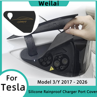 EV Charger Port Rainproof Dustproof Cover for Tesla Model 3/Y Model 3 Highland Model Y Juniper Silicone Outdoor Protection Cover