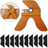 2 in 1 manuelle Trimm klinge Bogen gerade Kante Bandst reifen Schaber platte PVC-Bindungs kantens ch neider Entgratungs werkzeug Holz bearbeitung