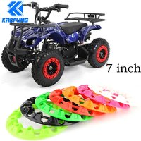 4pcs 7-inch ATV Wheel Trim Hub Protection Decor Rim Cap Universal Vehicle All Terrain wheel Plastic Cover fit to 7inch tires