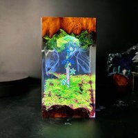 Resin Lamp Master Sword Figure Night Light Customized Game Figure Creative Artistic Desktop Home Decor USB Charge