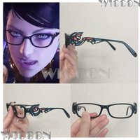 Bayonettaaa Cereza Game Cosplay Costume Black Glasses Accessories Butterfly Eyeglass Frame Sexy Woman Girl Halloween Party Cos