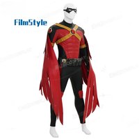 Tim Drake Red Robin Cosplay Costume Uniform Halloween Carnival Party Christmas Play Role Clothes Clothing