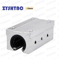 SBR16LUU aluminum block 16mm Linear motion ball bearing slide block match use SBR16 16mm linear guide rail 1pcs