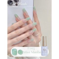 MAINEL 1Pcs 12ML Mint Mambo Gel Nail Polish Ice Transparent Blue Green Jelly Series Gel Polish Blue Nails UV LED Light Nails