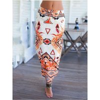 new 2024 Sexy Women Print Irregular Skirt High Waist Party Maxi Slit Skirt