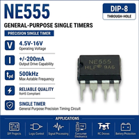 (25 pcs) NE555P DIP-8 / NE555DR SOP-8 NE555 Precision Timer High Quanlity