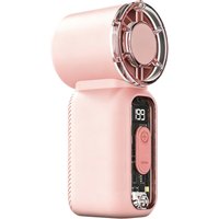 Mini Portable Handheld Fan Personal Pocket-Sized Digital Display Hand Fan USB Rechargeable Outdoor Small Pocket Hand Fan