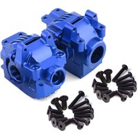 Aluminum Front & Rear Differential Housing Gearbox #6881 #6880 Upgrade Parts For RC Car Traxxas Rustler Hoss Slash Stampede 4x4