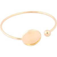 5pcs Stainless Steel Gold Plated Fit 20mm Cabochon Bangle Bezel Setting Trays Diy Adjustable Cuff Bracelets Base Blanks