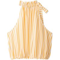 Women's Striped Top New 2026 Summer Fashion Women Halter-Neck with Bow Sleeveless Waistcoat Lady Camisole Female Chic Tops